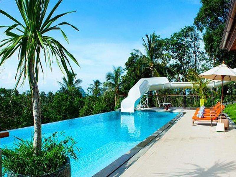 Villa Lulu, pool and slide